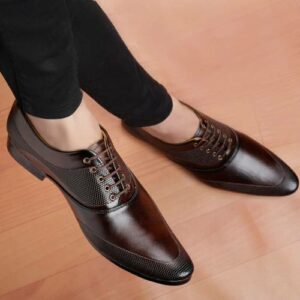 Party Wear,Casual Wear Lace Up Men Black Formal Shoes